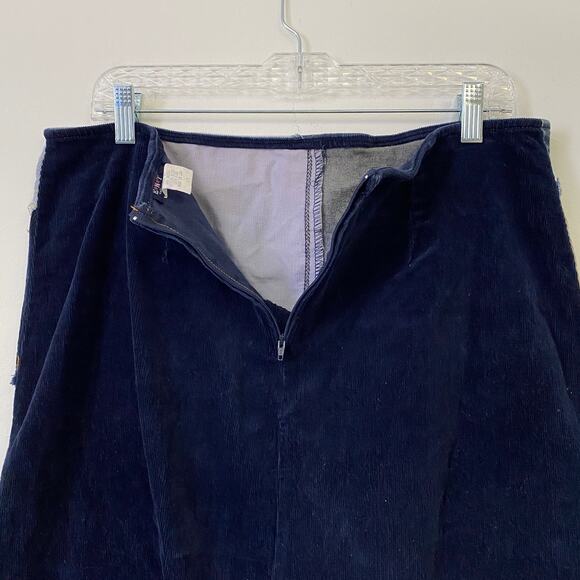 Vintage Entrancy Womens Size 1X Corduroy Patchwork Y2K Skirt - Picture 4 of 5